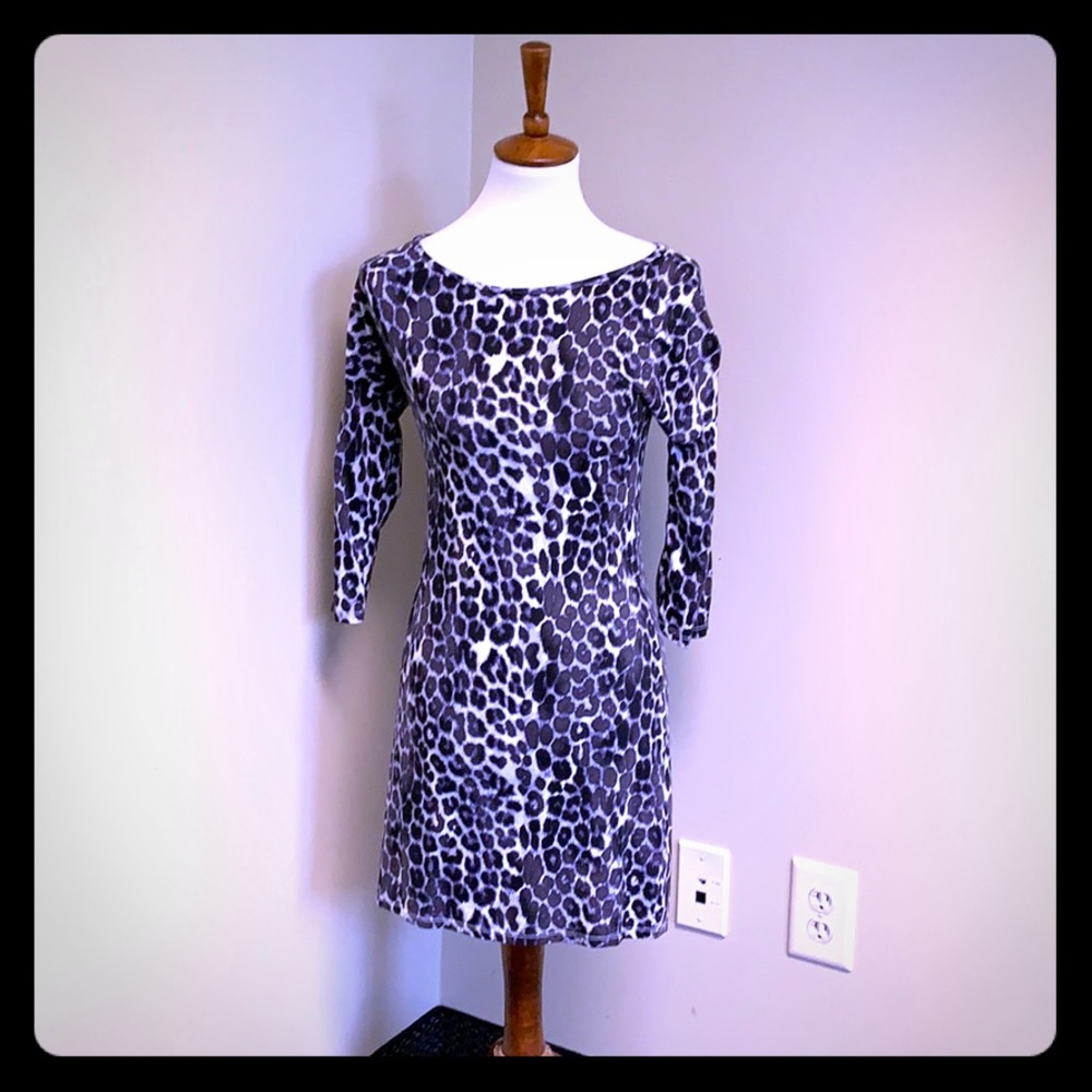 Express leopard print dress